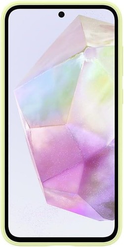 Véritable / Officiel Samsung Galaxy A35 5G Silicone Étui/Housse - Citron (Vert) - Photo 2 sur 5