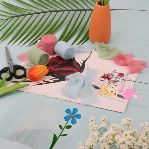 120 Pieces Acrylic Bookmarks Bulk Transparent Blank Pink/Green/Blue - Imagen 5 de 7