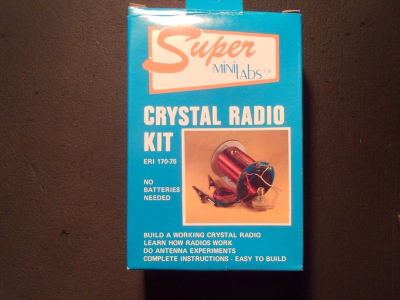 CRYSTAL RADIO KIT- Vintage (1972) Super Mini Labs # ERI 170-75