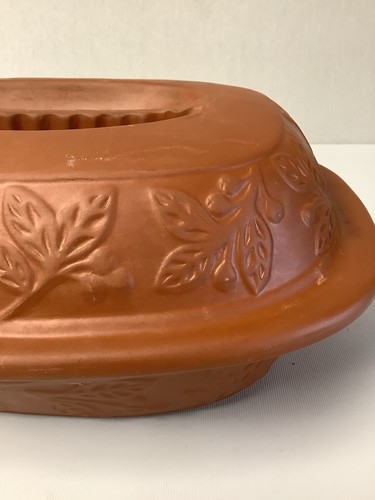 Terracotta Clay Pot / Oven Large Rectangular Decorative Kitchen Craft With Lid - Picture 4 of 9