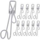  10 Pcs Kitchen and Bathroom Hook Clip Metal Claw Clips Clip-on Wardrobe