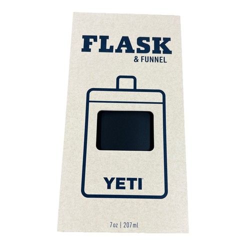 YETI Flask & Funnel - BLACK -7 oz GS9501-1  Bottle Flask - Brand New Sealed - Picture 1 of 7