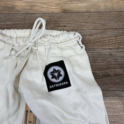Datsusara Hanf Kampfhose Jiu-Jitsu Logo Größe M3 Creme - Bild 3 von 8