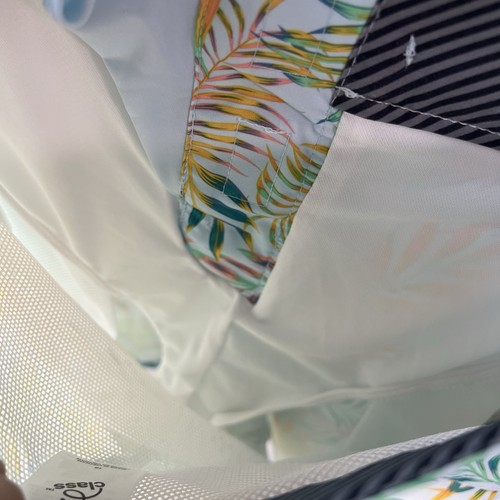 Art Class Boys Swim Trunks, Blue With Tropical Foliage, Size 16 - Picture 6 of 13