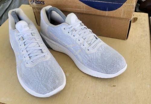 Size 9 - ASICS Gel Kenun Knit MX Mid White/ Grey - Picture 3 of 11