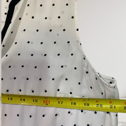 INC International Concepts Sleeveless Top Women’s 14 White Polka Dot Summer $69 - Picture 13 of 13