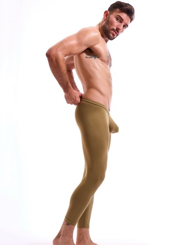 Men’s N2N HB46 Holiday Brushed Pouch Tight - Warm Moss Large New With Tags - Picture 2 of 4