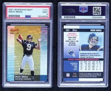 2001 Bowman's Best /1499 Drew Brees #121 PSA 9 MINT Rookie RC