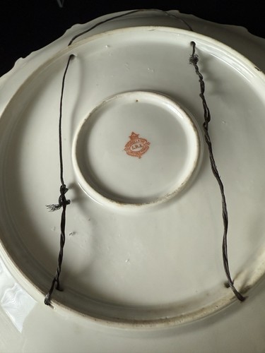 Limoges 15-3/4" Hand Painted Shore Bird Artist Signed Charger Plaque Plate - Picture 10 of 11