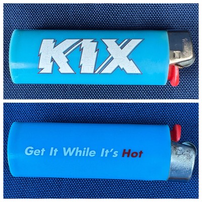 Vintage KIX Band ''Get It While It's Hot'' Empty Cigarette Lighter Promo **READ**
