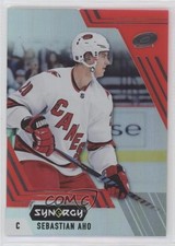 2020-21 Upper Deck Synergy Veterans Red Codes Sebastian Aho #15 0fn0