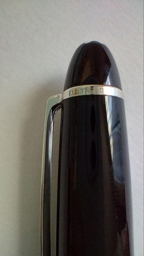 Pluma Estilográfica Montblanc Meisterstück LeGrand 146 Resina Negra Oro 14K Nuevo en Caja F - Imagen 15 de 24