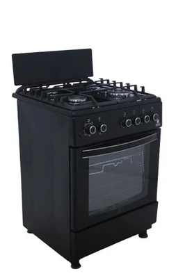 Gasline, Gas Standherd, Gasbackofen, Grill, Umluft, WOK, Schwarz, Erdgas, LPG