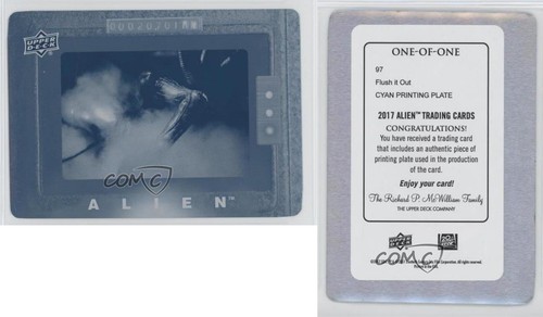 2017 Upper Deck Alien Movie Printing Plate Cyan Modern 1/1 Flush it Out #97 p1l - Picture 3 of 3