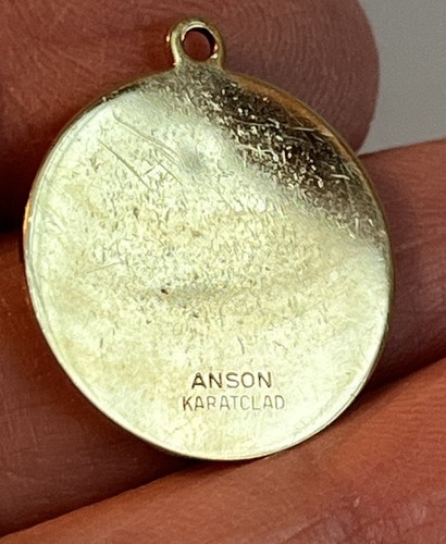 Vintage Anson Karatclad Löwe Sternzeichen Charm kleiner Anhänger - Bild 2 von 4