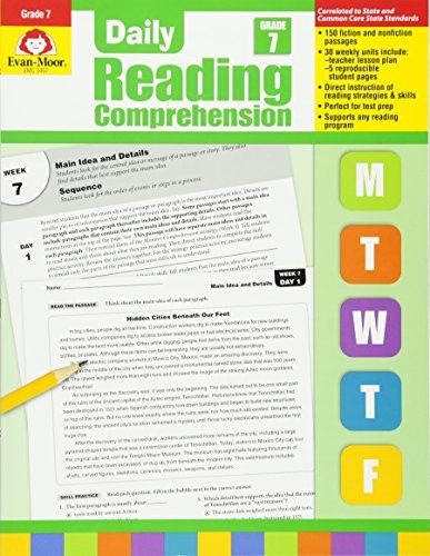 DAILY READING COMPRENESION, GRADE 7 (DAILY READING By Evan Moor **BRAND NEW** - Bild 1 von 1