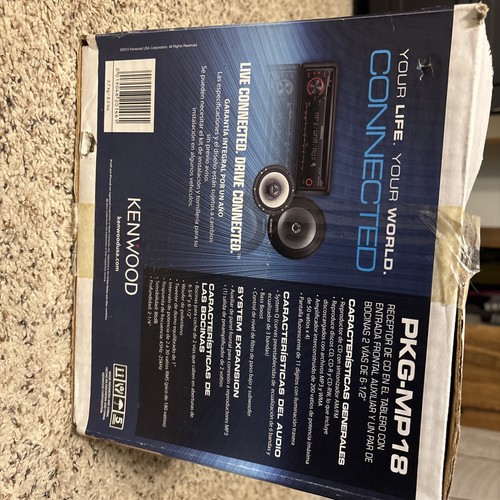 Kenwood Pkg Mp18 CD/Radio/AUX KDC-108 - 6 1/2 2 way speakers KFC-G1620 - Picture 5 of 5