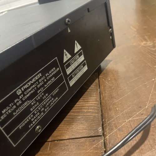 Pioneer PD-M502 Disc Player 6 CD Changer No Remote Tested No Cartridge - Picture 9 of 9