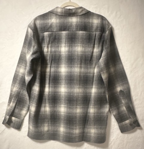 Pendleton Men’s New The Original Board Shirt, Slate/White Plaid (Gray) Med NWOT - Picture 13 of 16