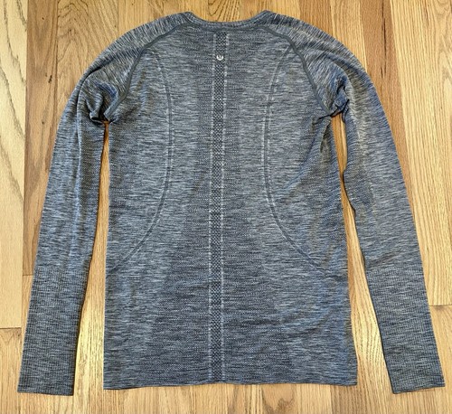 Lululemon Shirt Women's 10 Gray Swiftly Tech Long Sleeve Shirt 2.0 Crew Athletic - Picture 12 of 16