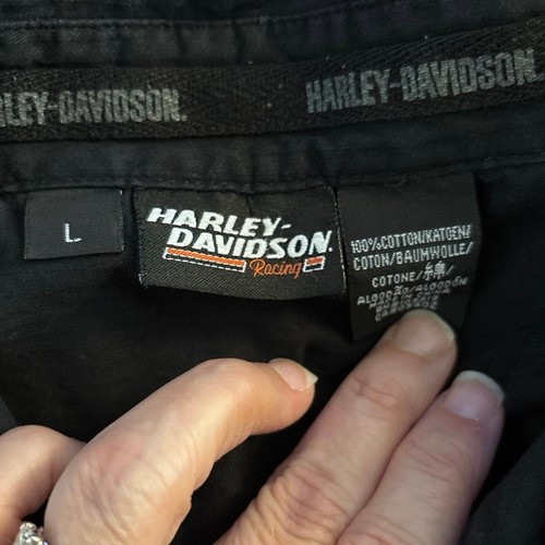 Harley Davidson Screamin Eagle Performance Parts Gr. L Button Up Hemd schwarz - Bild 4 von 5