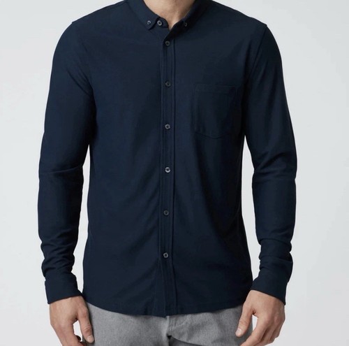 Vuori Herren Langarm Ace Button Down Ink Navy Blau Größe Small - Bild 13 von 13