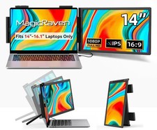 14" Laptop Screen Extender, 1080P Portable Monitor, Type-C HDMI, 270 Rotation