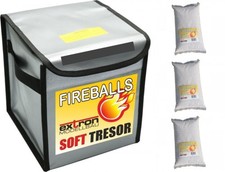 LiPo Akku Sicherheit Tresor FIREBALLS inkl. 3x Granulatkissen von Pichler