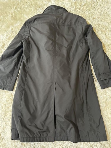 Burberry Black Label Trench Coat Nova Check Liner Black Men's US size S Auth - Picture 8 of 17