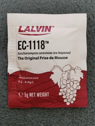 X2 Of LALVIN EC-1118 Champagne Sparkling Elderflower Wine Yeast 2x 5g Sachets - Picture 2 of 3