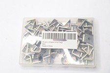 (50-Pk) L-Shelf Pin Shelf Support Pegs Book Stand Shelfs Cold Rolled Steel Metal