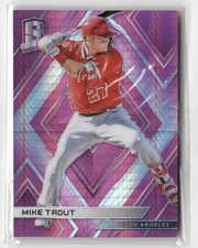 2018 PANINI SPECTRA #34 MIKE TROUT NEON PINK /75