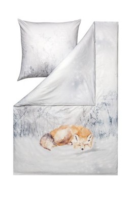 Estella Kuschel-Flanell Bettwäsche Fuchs Felix 135x200 80x80 cm