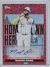 Marcell Ozuna 2025 Topps ASG Mega Box Hometown Heroes Red Autograph #5/5
