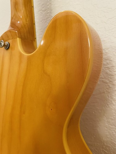 Hohner HS 35 Semi Hollow And Electric Guitar ES Style Natural Maple Finish - Picture 21 of 24