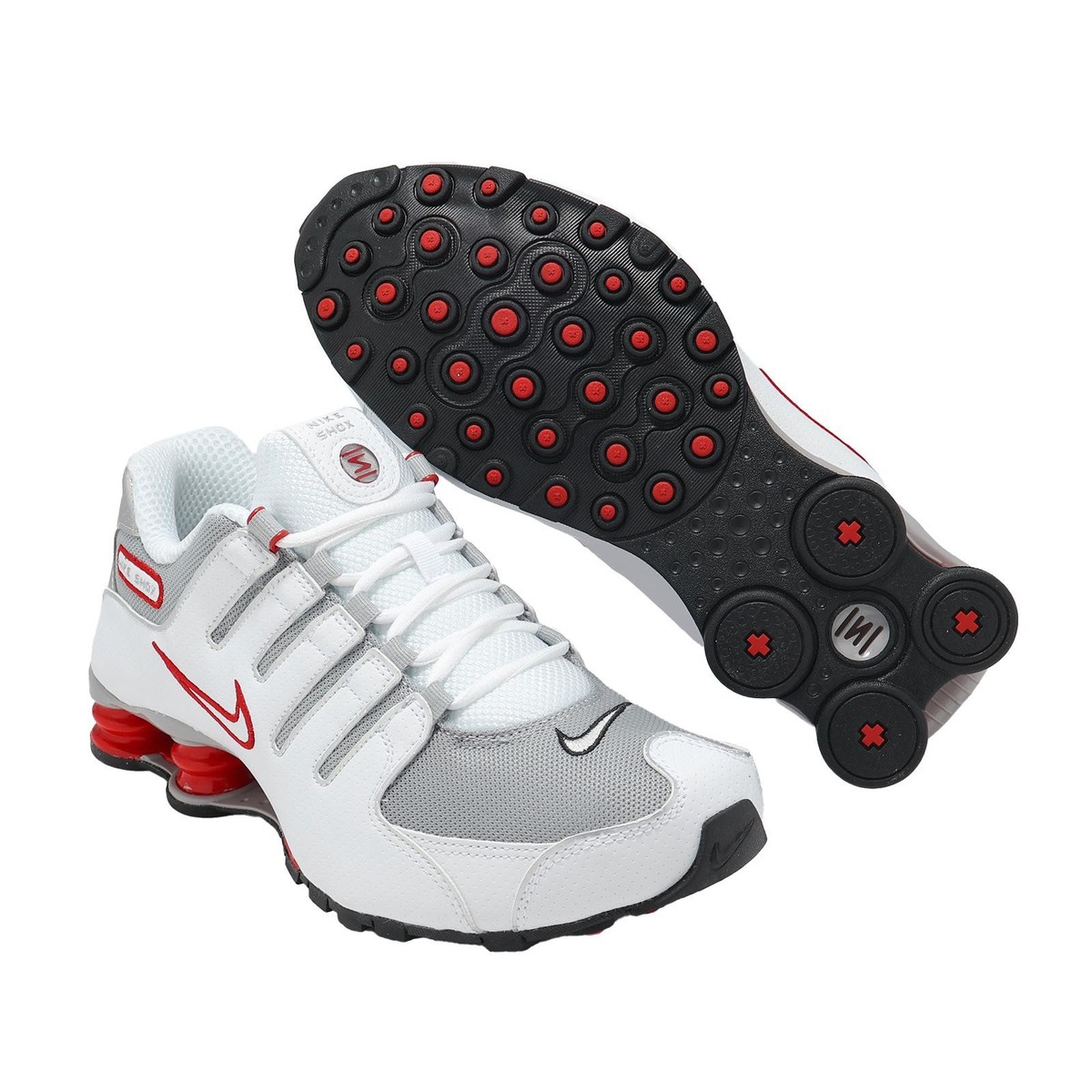 Nike Shox NZ White Metallic Silver Men Lifestyle Casual Shoes