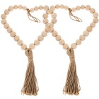 6 stücke Holzperlen Vorhangriemen Vorhang Raffbacks Praktischer Vorhanghalter