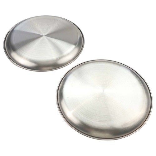 2 pièces élégantes et pratiques en acier inoxydable pour plaques de camping p - Bild 45 von 54