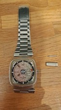 Zodiac Astrographic SST Automatic, Vintage Armbanduhr, Swiss, 1. Hand, Zustand 2