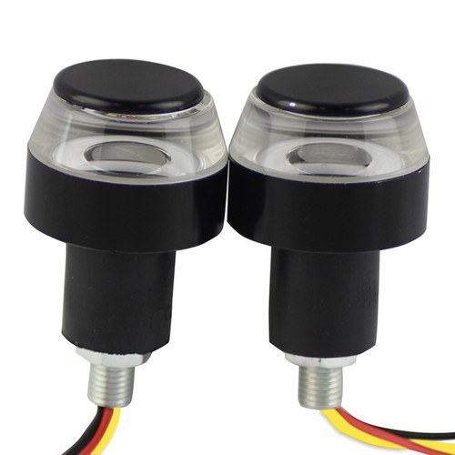 Motorcycle Turn Signal Lights with ABS Construction Black & White Color Design - Picture 10 of 12