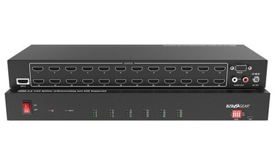 BZBGEAR 1x24 4K UHD HDMI Splitter/Distribution Amplifier w/ Downscaling and AOC
