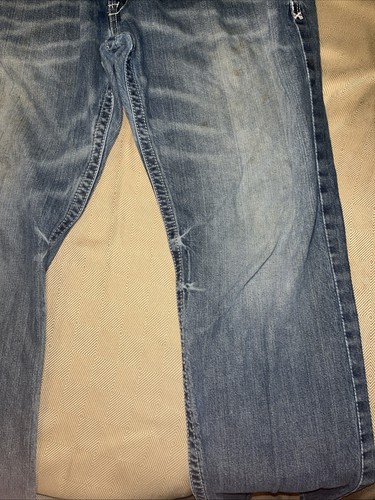 Ariat Uomo Legacy M4 Relaxed Stivaletto Taglio Jeans Taglia 40 Blu Cotone Effettivo 40/32 - Foto 3 di 9