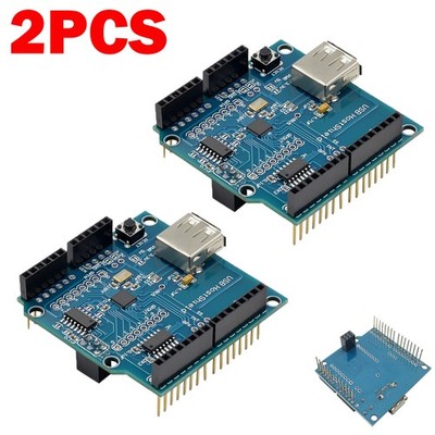 2PCS USB Host Shield for Arduino Compatible with Google Android ADK UNO MAX3421E