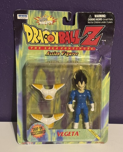 Dragon Ball Z La Saga Continúa Serie 1 Vegeta 5" Figura 1999 Raro En Tarjeta Nuevo - Imagen 1 de 4