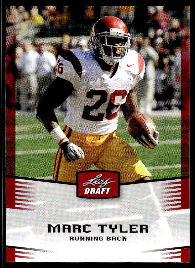 2012 LEAF DRAFT FOOTBALL CARD MARC TYLER #30 7794