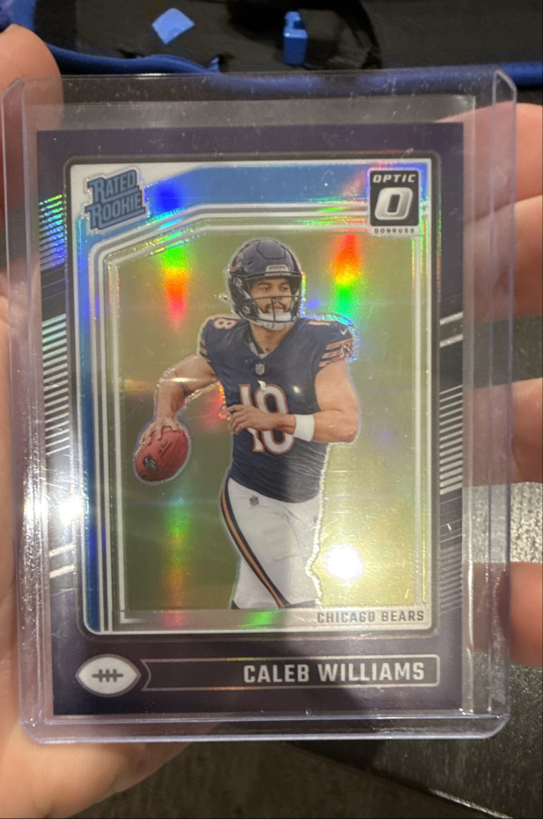 2024 Panini Donruss Optic - Rated Rookie Caleb Williams #201 Purple Prizm /60