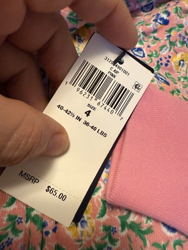 Polo Ralph Lauren Girls Pink Floral French Terry Full-Zip Hoodie Size 4 - Picture 5 of 5