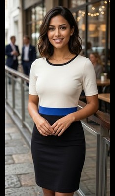 colour block bodycon dress Womens Stretch Fit Bodycon Dress