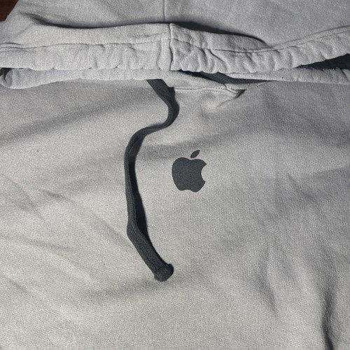 Apple Hoodie Mitarbeiter Merchandise Herren Größe L grau iPhone - Bild 2 von 6