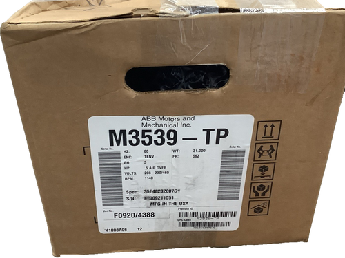 Baldor Reliance M3539-TP 1/2HP 1140RPM Motore industriale trifase AC (R94) - Foto 12 di 13